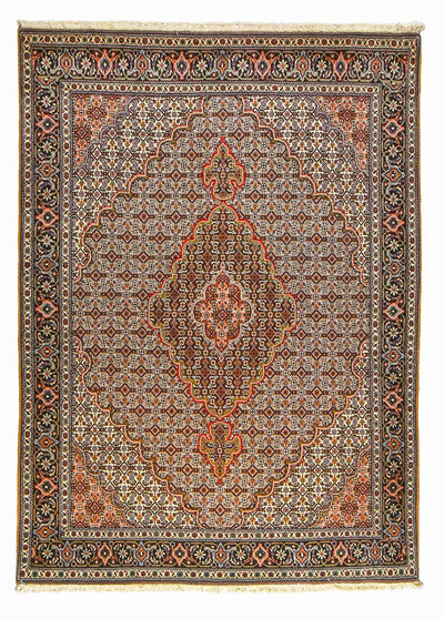 Täbriz - 40 Raj Teppich 150x214cm - Perserteppich - sand