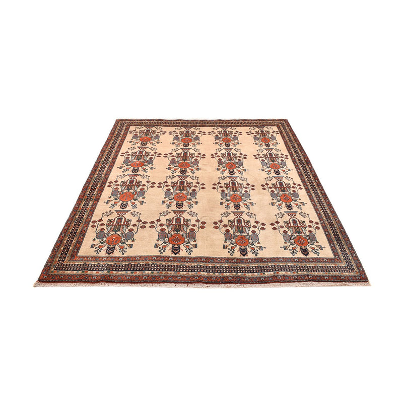 Afshar Sirjan Teppich 195x230cm - Perserteppich - beige