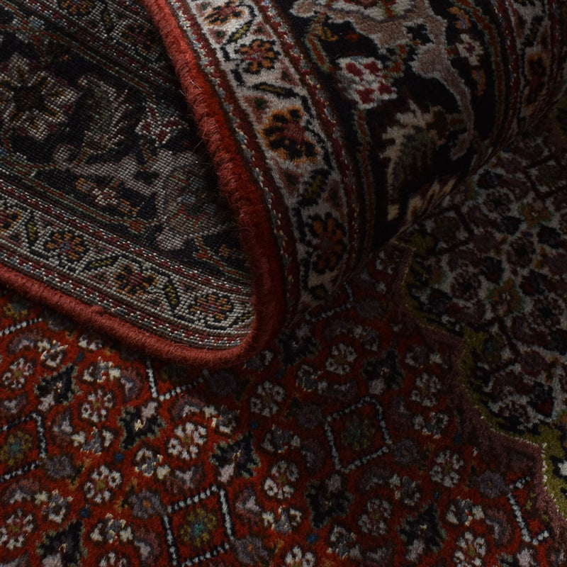 Täbriz - 40 Raj Teppich 150x204cm - Perserteppich - dunkelrot