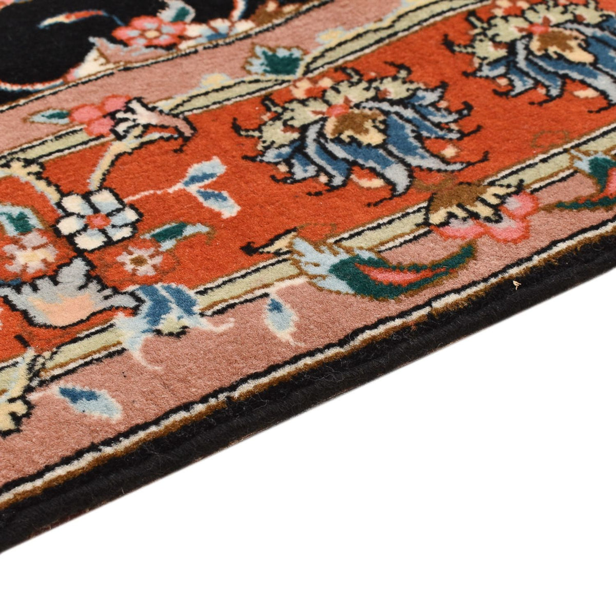 Täbriz - 50 Raj Teppich 102x150cm - Perserteppich - dunkelblau
