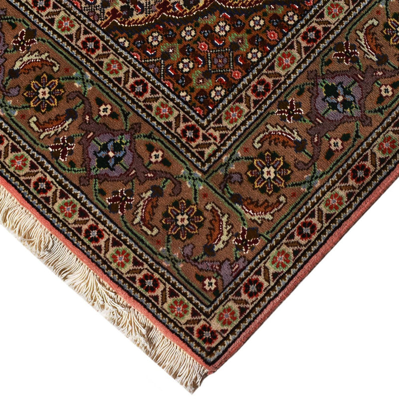 Täbriz - 40 Raj Teppich 155x190cm - Perserteppich - hellrot