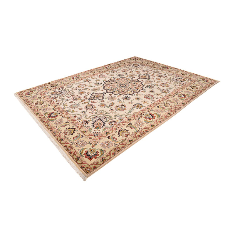 Täbriz - 40 Raj Teppich 260x362cm - Perserteppich - beige
