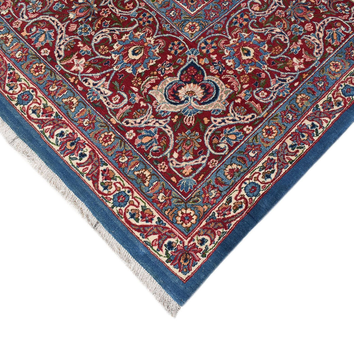 Rafsanjan Teppich 346x485cm - Perserteppich - blau