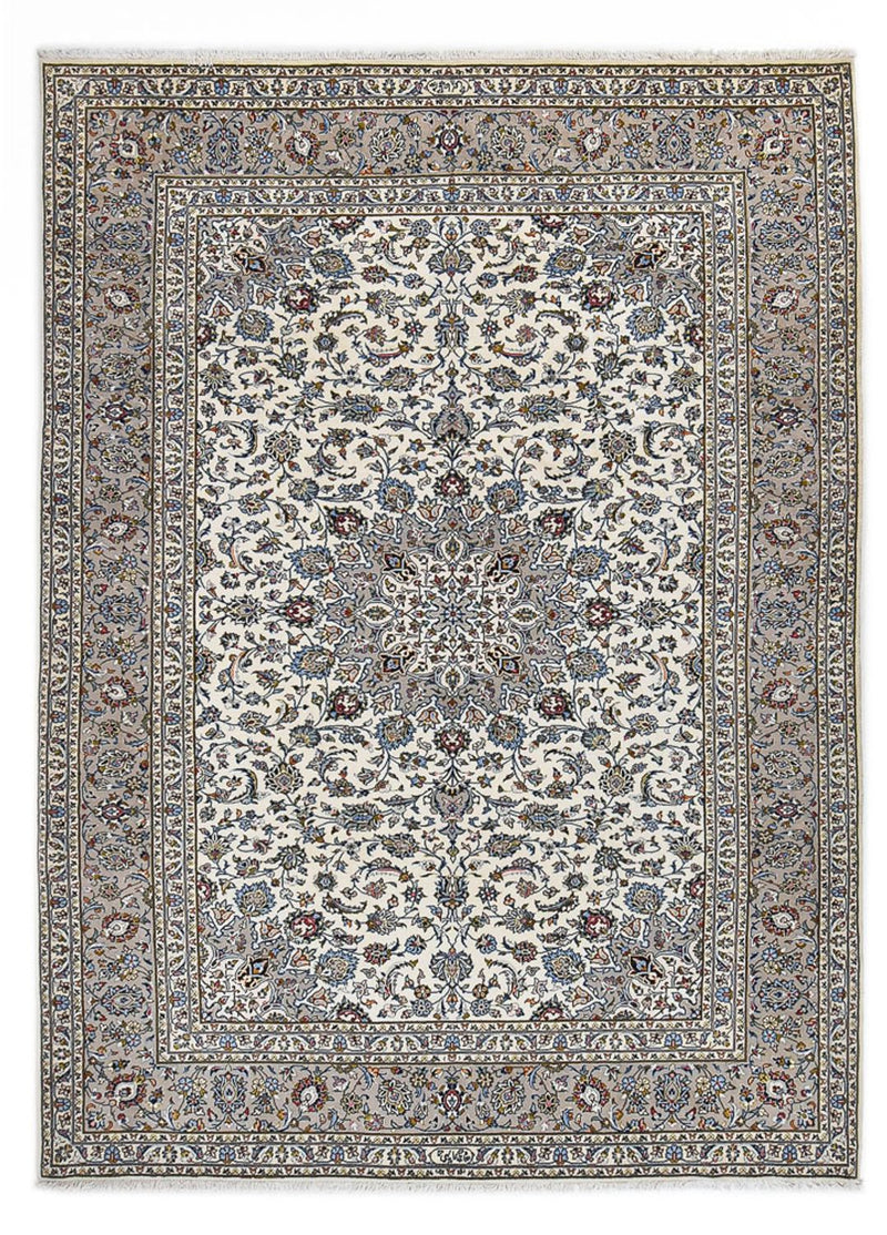 Keshan Teppich 255x354cm - Perserteppich - grau