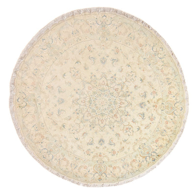 Täbriz - 60 Raj Teppich 250x250cm - Perserteppich - beige