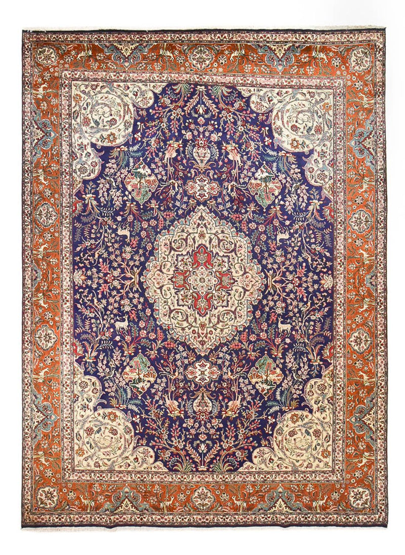 Täbriz - 40 Raj Teppich 298x408cm - Perserteppich - mehrfarbig