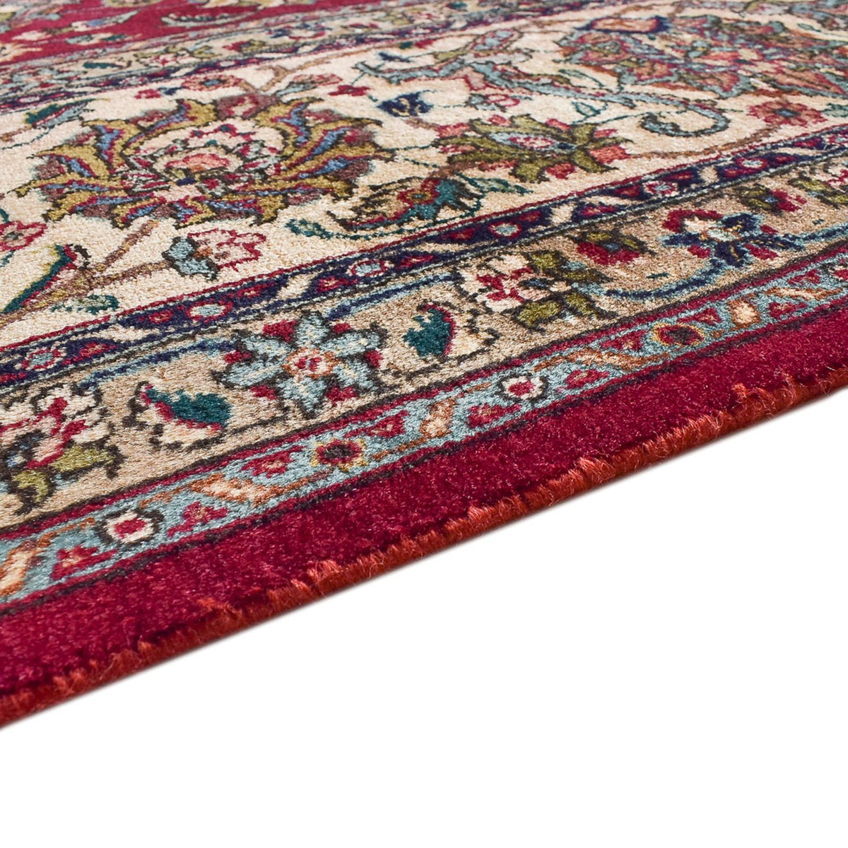 Täbriz - 40 Raj Teppich 318x418cm - Perserteppich - rot