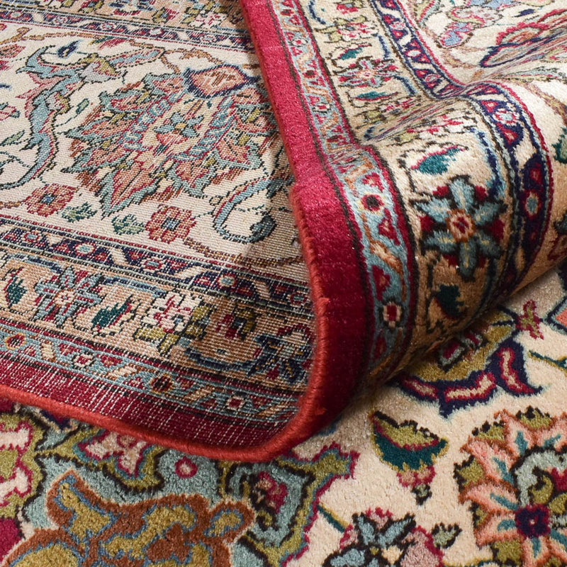 Täbriz - 40 Raj Teppich 318x418cm - Perserteppich - rot