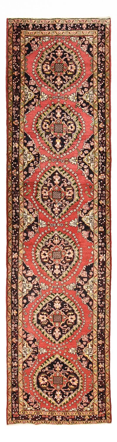 Hamadan Teppich 118x442cm - Perserteppich - hellrot