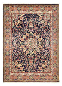 Täbriz - 40 Raj Teppich 300x410cm - Perserteppich - dunkelblau – product image