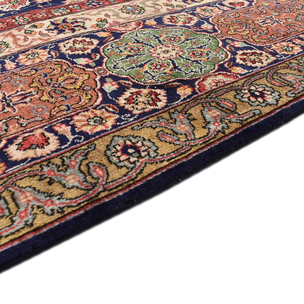 Täbriz - 40 Raj Teppich 300x410cm - Perserteppich - dunkelblau