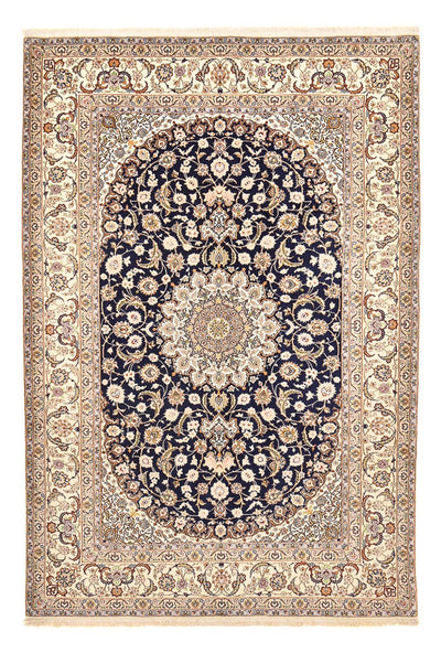 Isfahan Teppich 203x304cm - Perserteppich - dunkelblau