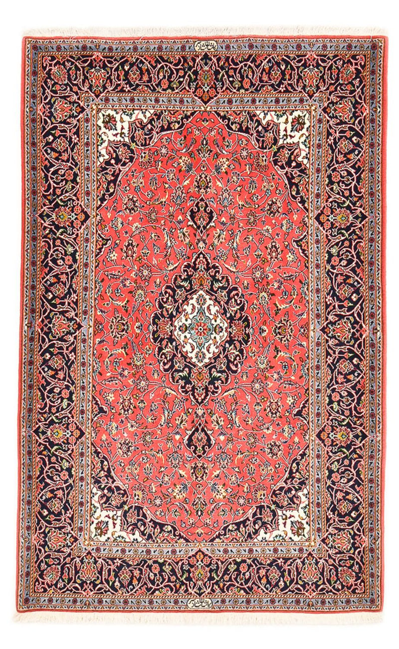 Keshan Teppich 138x217cm - Perserteppich - hellrot
