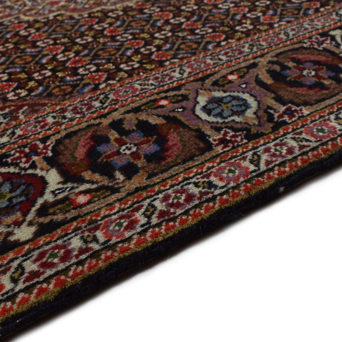 Täbriz - 40 Raj Teppich 150x195cm - Perserteppich - dunkelbraun