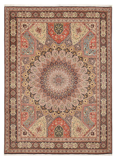 Täbriz - 50 Raj Teppich 298x396cm - Perserteppich - dunkelbeige