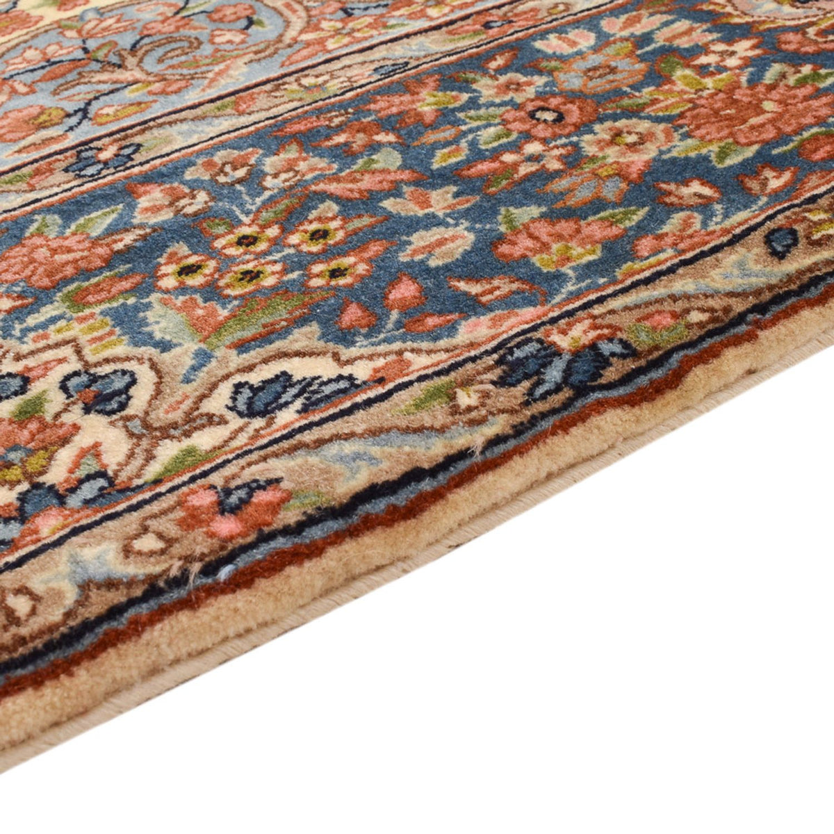 Rafsanjan Teppich 148x235cm - Perserteppich - dunkelbeige