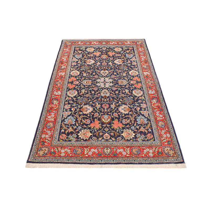 Isfahan Teppich 136x226cm - Perserteppich - dunkelblau