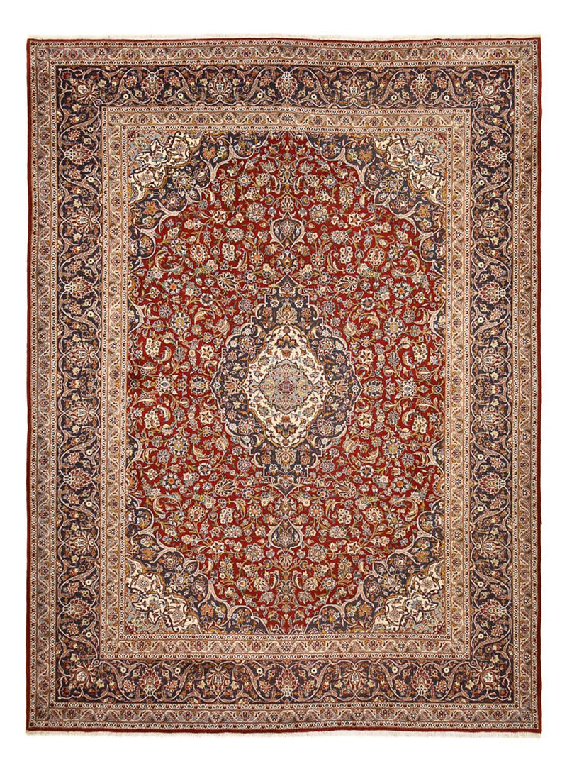 Keshan Teppich 303x412cm - Perserteppich - dunkelrot