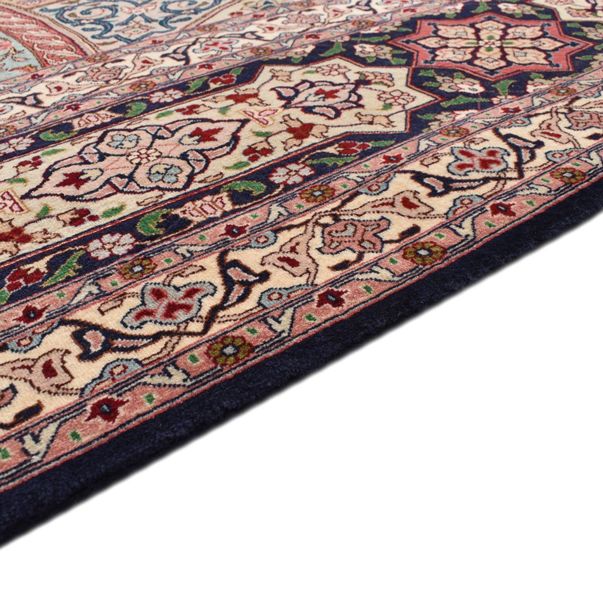 Täbriz - 50 Raj Teppich 303x400cm - Perserteppich - dunkelbeige