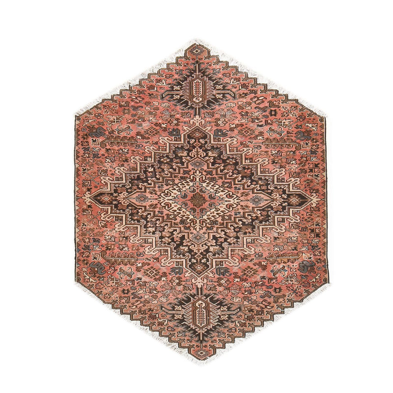 Heriz Teppich 127x180cm - Perserteppich - hellrot