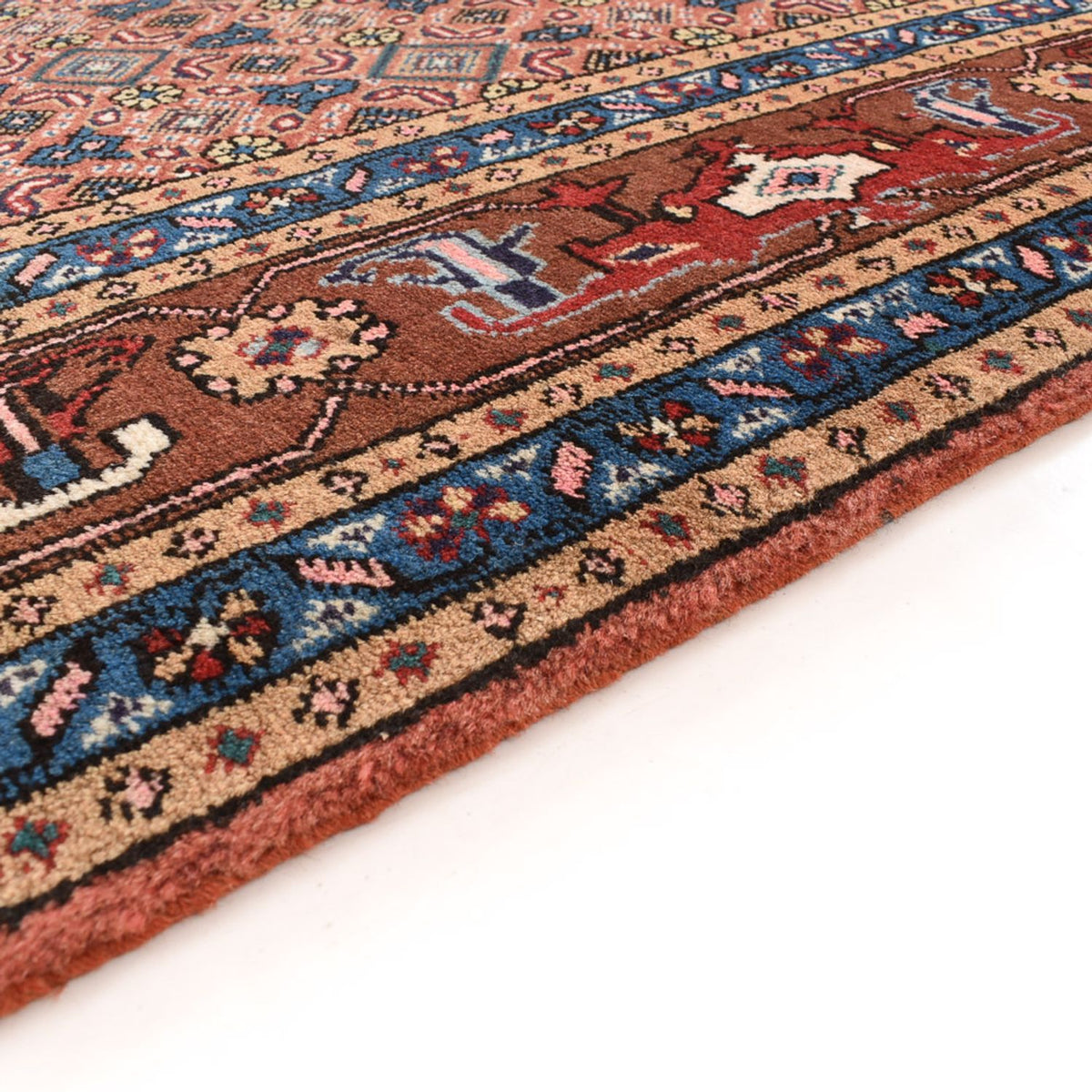 Ardebil Teppich 204x294cm - Perserteppich - seeblau