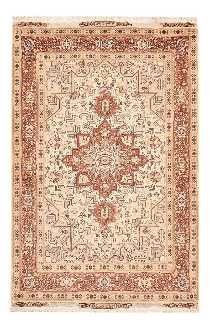 Perserteppich - Täbriz - Royal - 100 x 153 cm - hellbeige