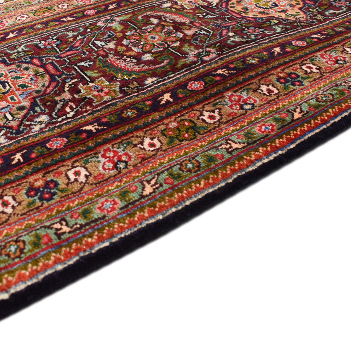 Täbriz - 50 Raj Teppich 303x402cm - Perserteppich - dunkelbeige