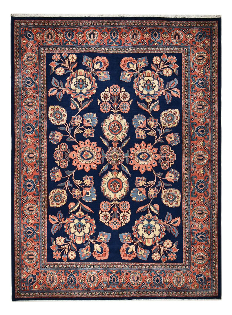 Mahal Teppich 273x360cm - Perserteppich - dunkelblau