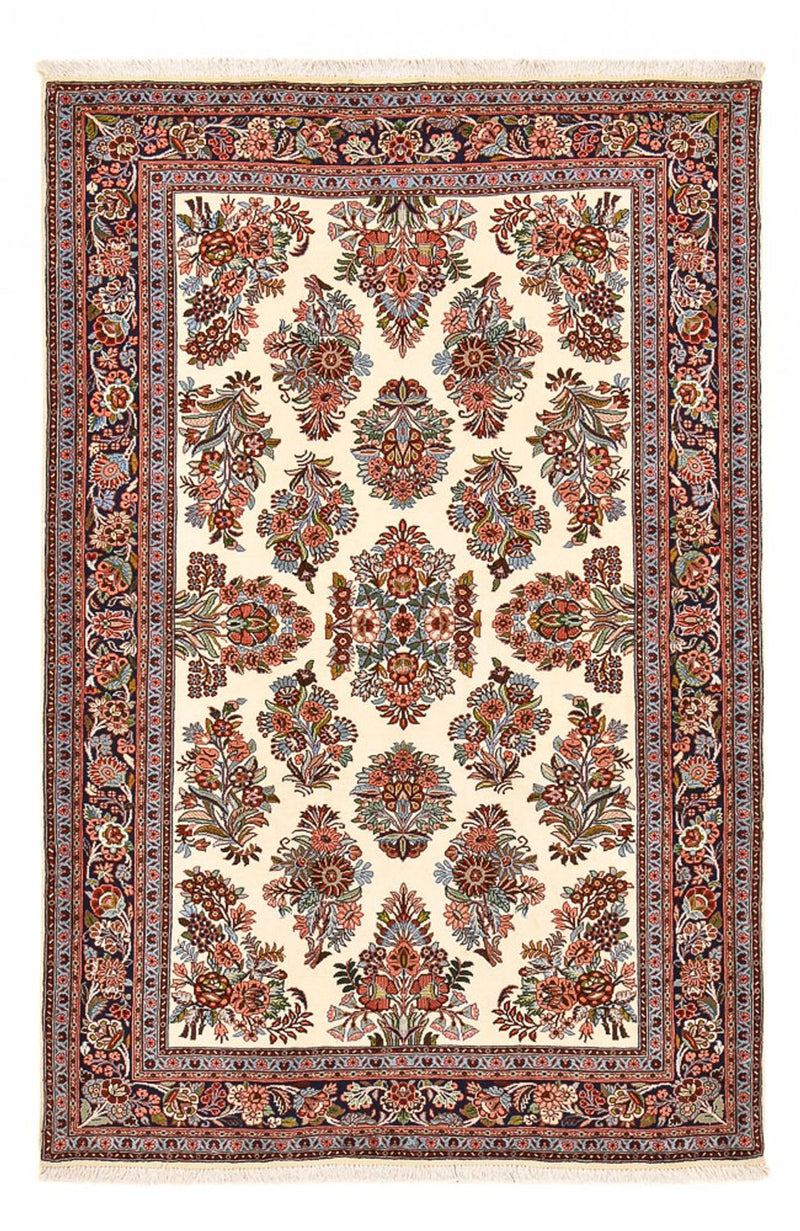 Sarough Teppich 134x207cm - Perserteppich - dunkelbeige