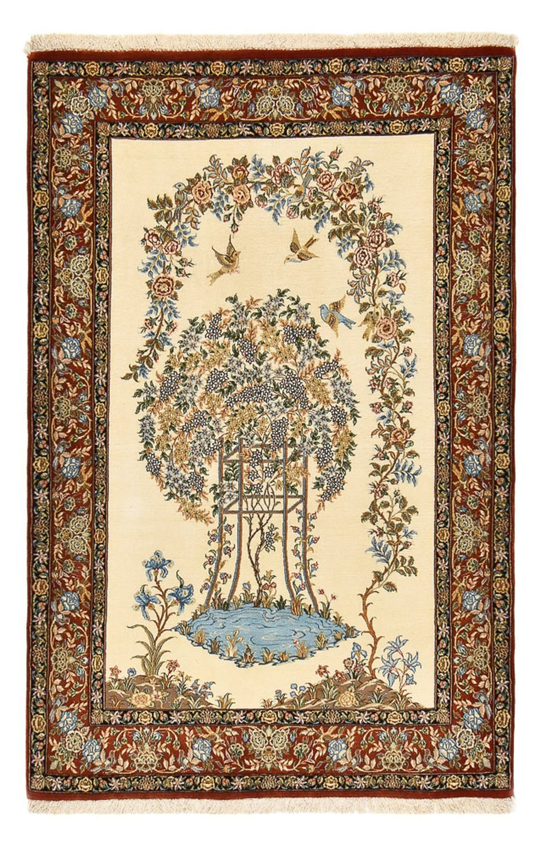 Ilam Teppich 129x201cm - Perserteppich - hellbeige