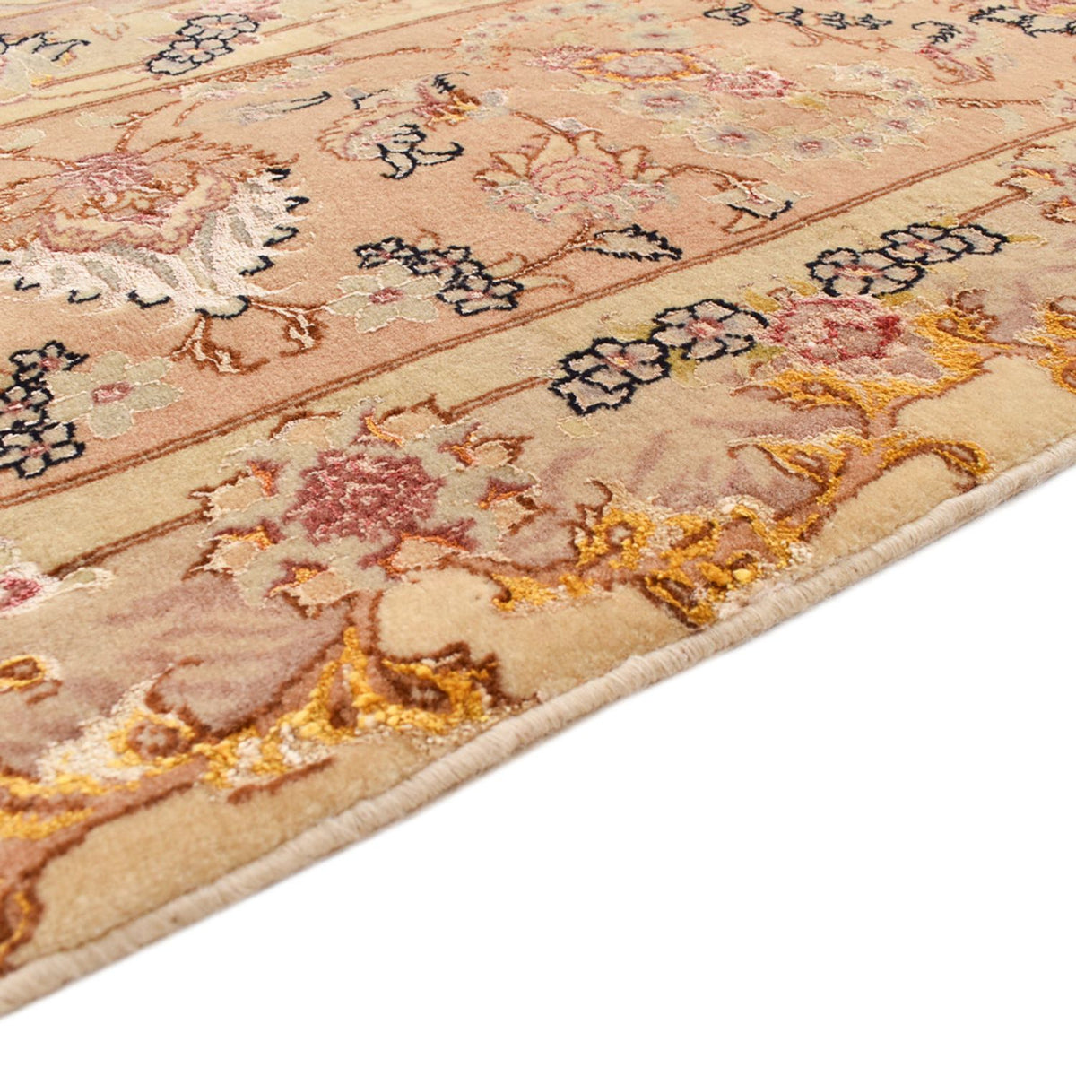 Täbriz - 50 Raj Teppich 293x414cm - Perserteppich - gold