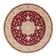 Täbriz - 50 Raj Teppich 245x245cm - Perserteppich - rot