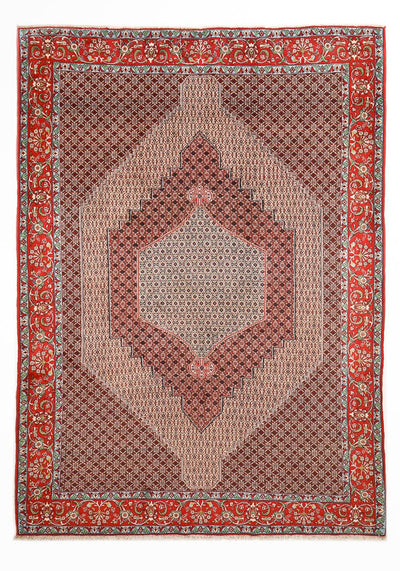 Senneh Teppich 250x353cm - Perserteppich - rost
