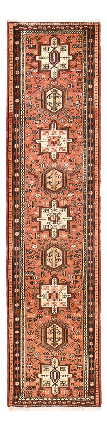 Qaraja Teppich 73x288cm - Perserteppich - hellrot
