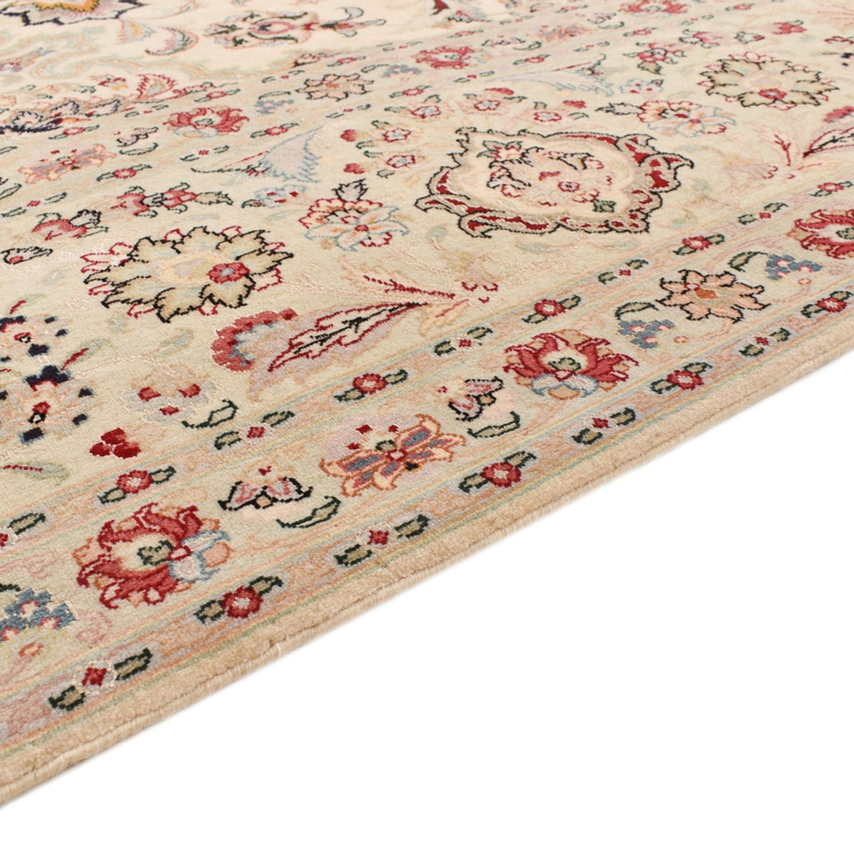 Täbriz - 50 Raj Teppich 298x349cm - Perserteppich - beige