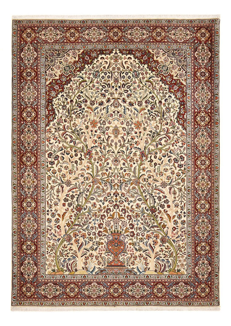 Täbriz - 50 Raj Teppich 177x250cm - Perserteppich - sand