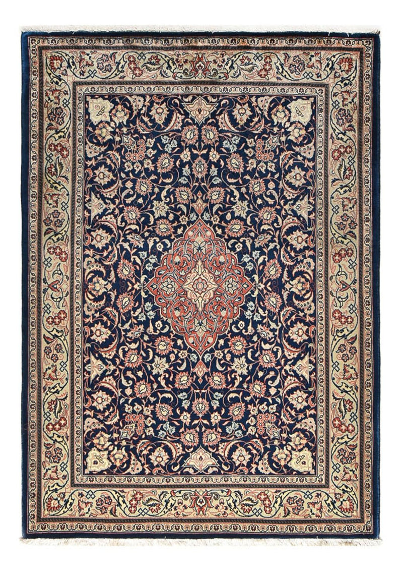 Sarough Teppich 145x208cm - Perserteppich - dunkelblau