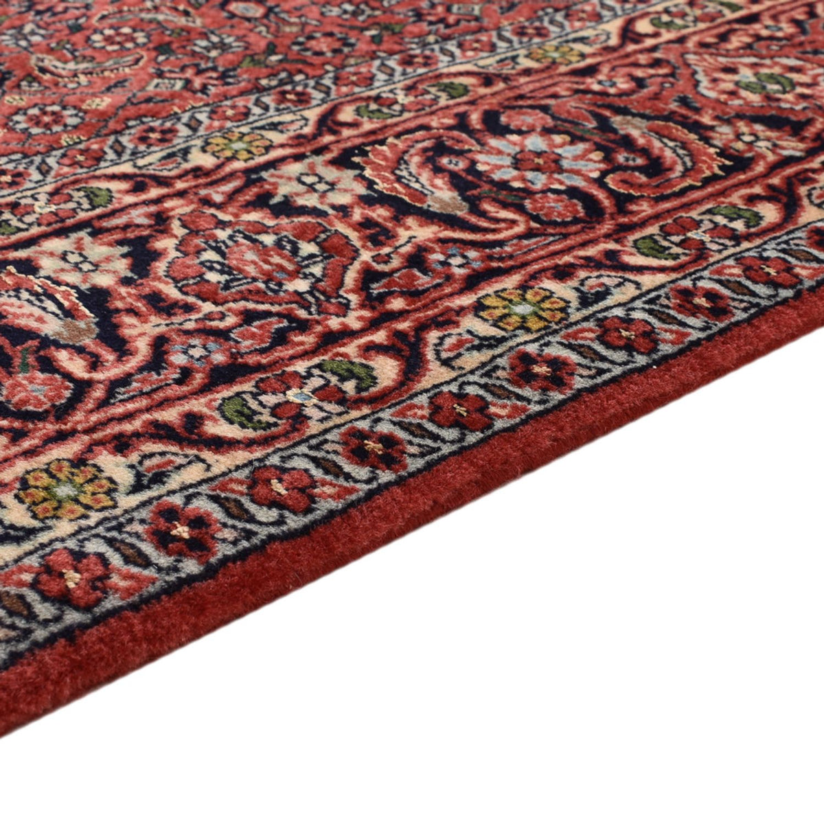 Bidjar - Zanjan Teppich 132x195cm - Perserteppich - dunkelrot