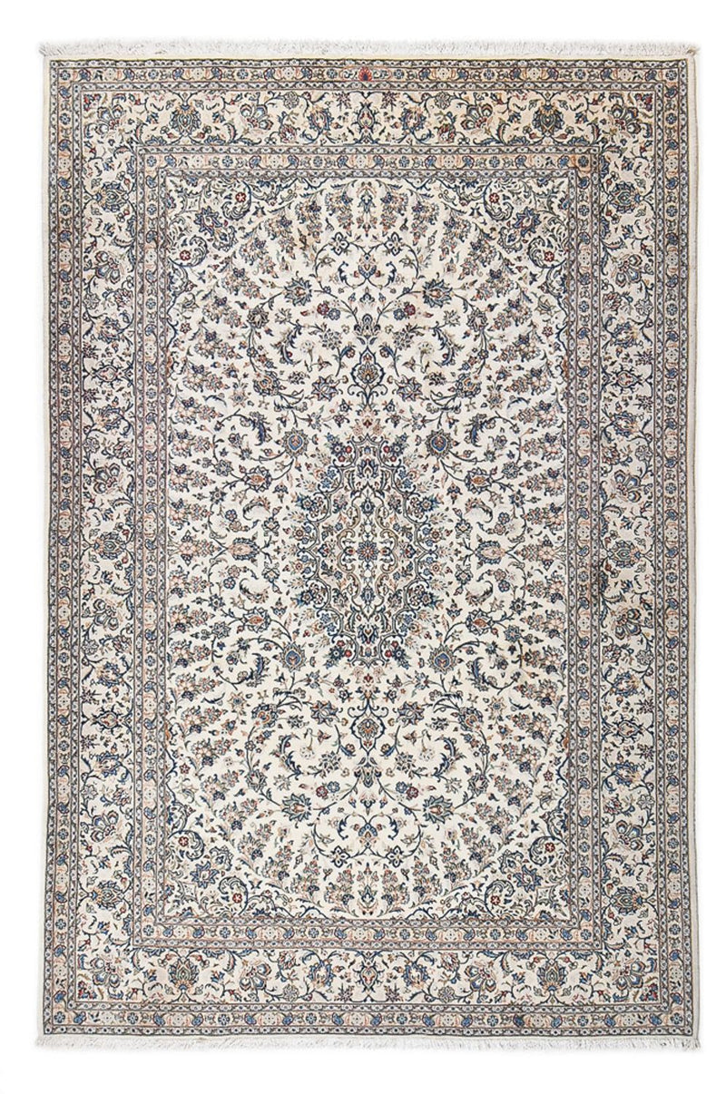 Keshan Teppich 216x323cm - Perserteppich - hellgrau