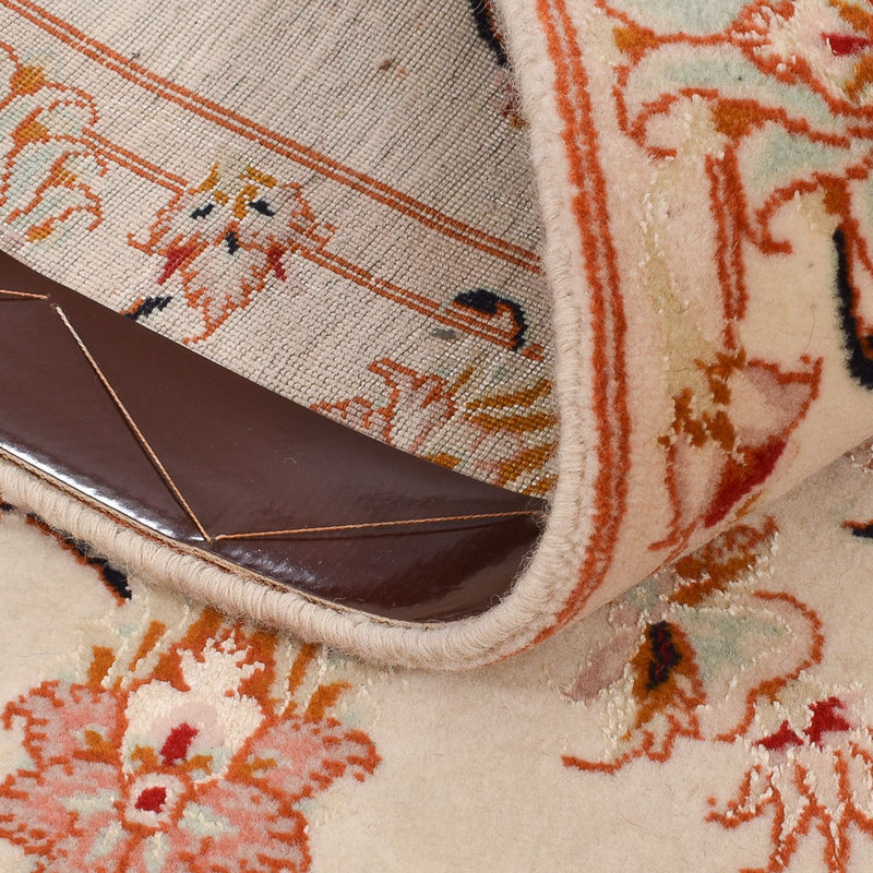 Täbriz - 50 Raj Teppich 77x262cm - Perserteppich - beige
