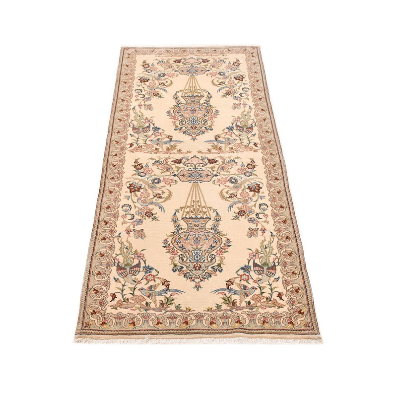 Ghom Teppich 77x193cm - Perserteppich - beige