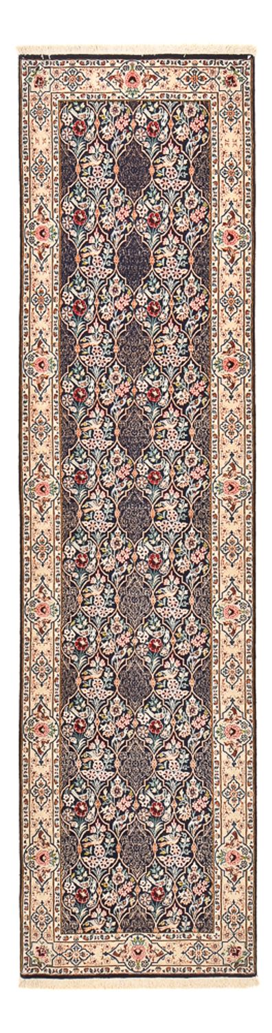 Ilam Teppich 80x300cm - Perserteppich - dunkelblau