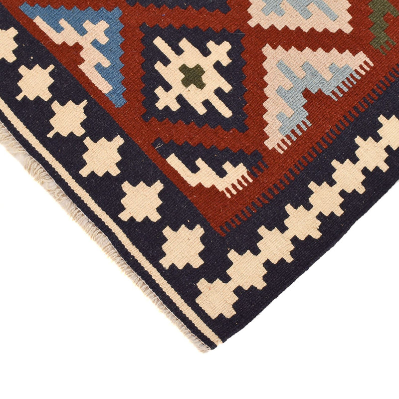Kelim Fars Teppich 100x145cm - mehrfarbig