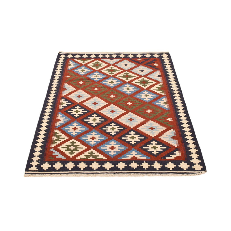 Kelim Fars Teppich 100x145cm - mehrfarbig