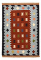 Kelim Fars Teppich 100x145cm - mehrfarbig