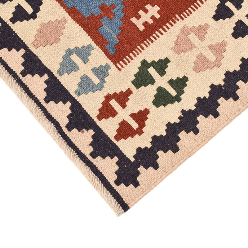 Kelim Fars Teppich 100x142cm - mehrfarbig