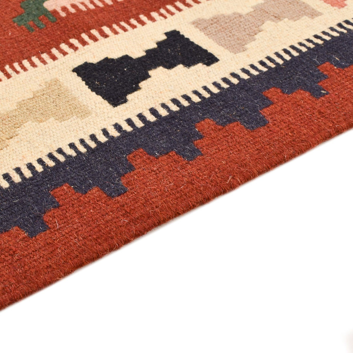 Kelim Fars Teppich 100x150cm - mehrfarbig