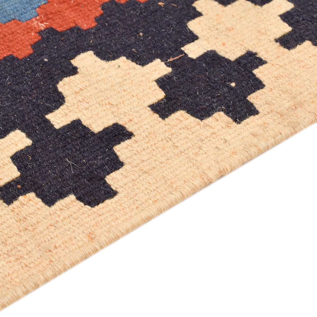 Kelim Fars Teppich 105x147cm - mehrfarbig