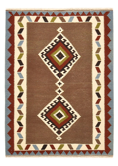 Kelim Fars Teppich 104x147cm - mehrfarbig