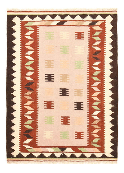 Kelim Fars Teppich 102x142cm - mehrfarbig